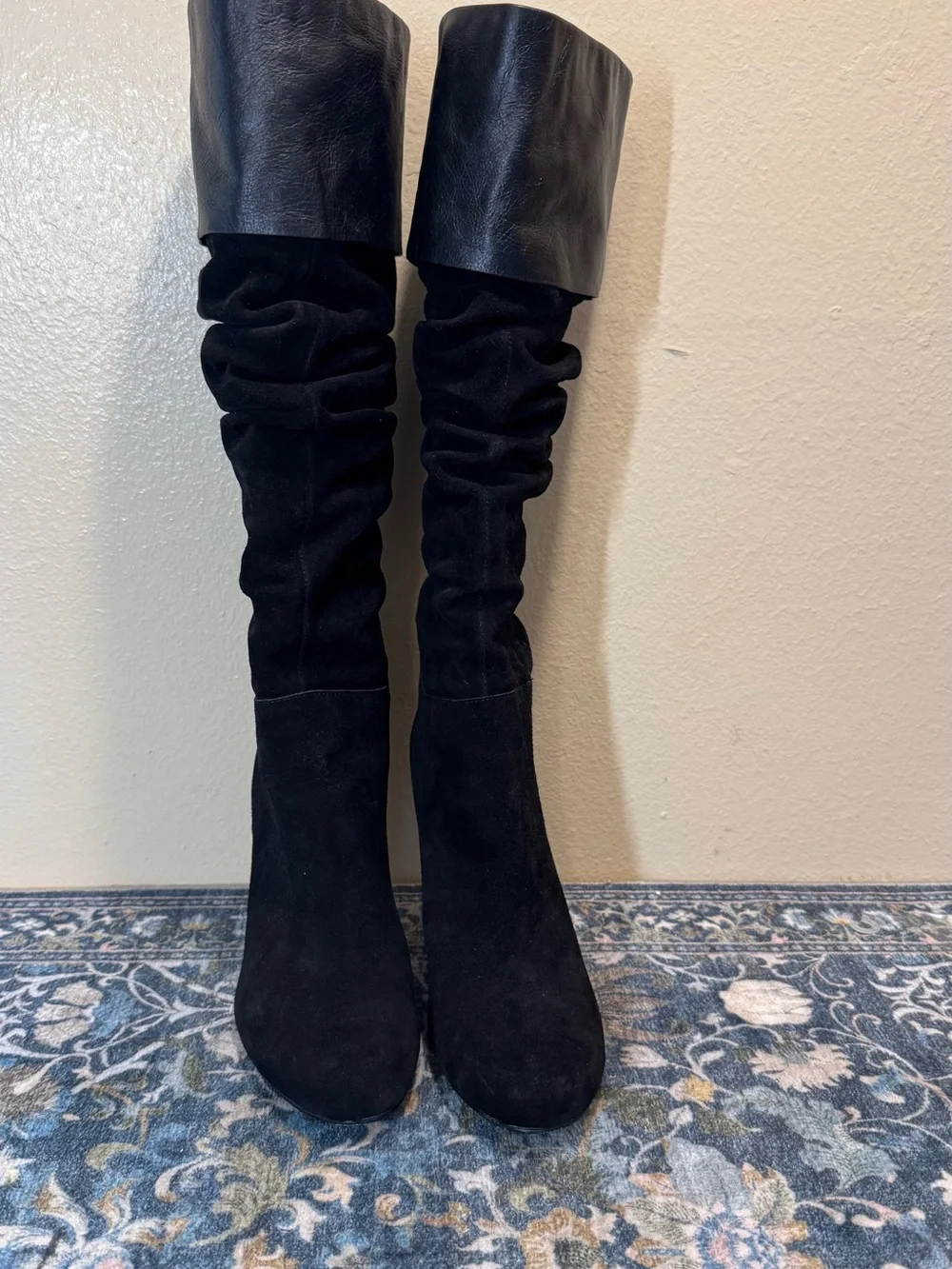 Women's Roberto Botella m Black Slouch High Heel Boots